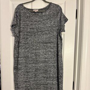Ann Taylor LOFT Heather Grey Dress XL